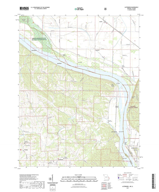 Altenburg Missouri US Topo Map Image