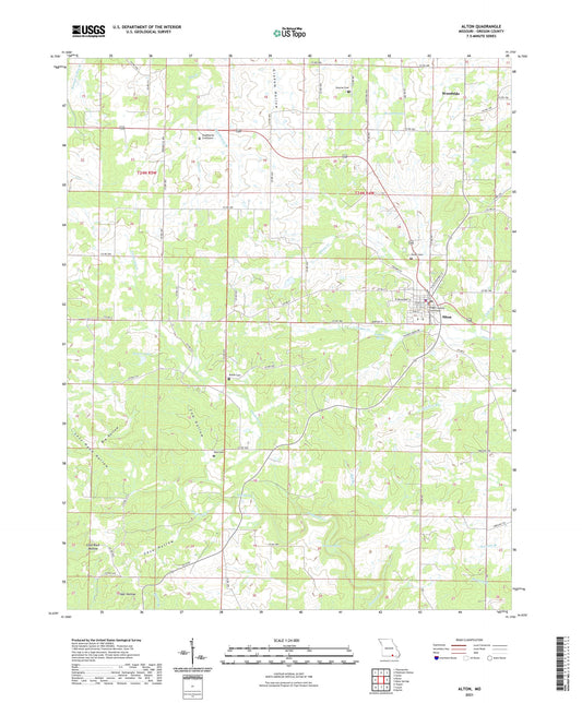 Alton Missouri US Topo Map Image