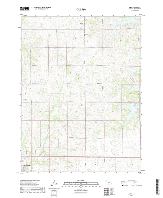 Amity Missouri US Topo Map Image