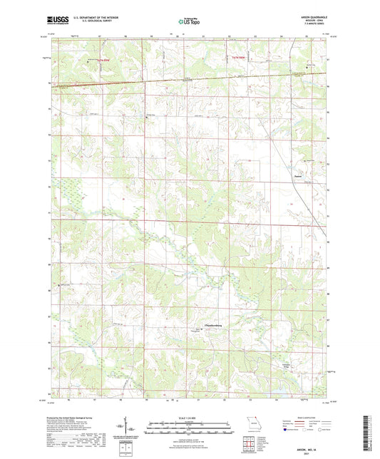 Anson Missouri US Topo Map Image