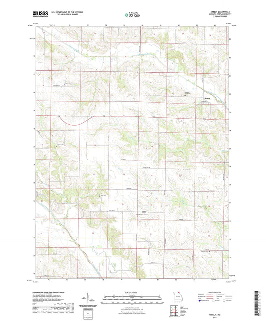 Arbela Missouri US Topo Map Image