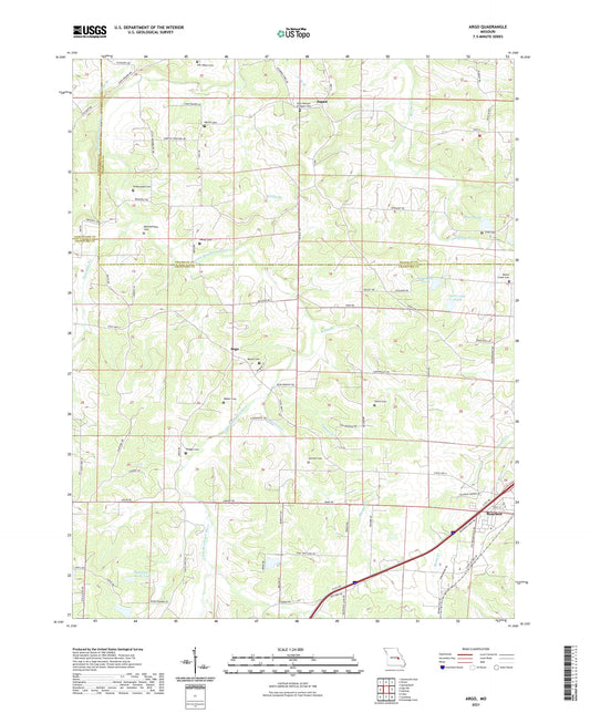 Argo Missouri US Topo Map Image