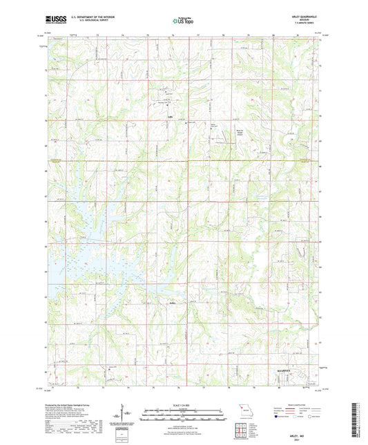Arley Missouri US Topo Map Image