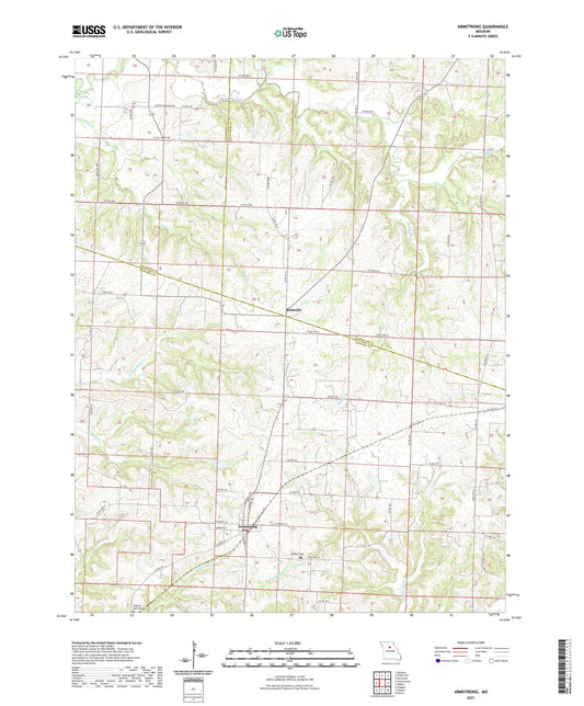 Armstrong Missouri US Topo Map Image