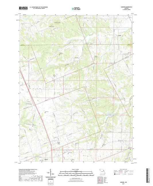 Auburn Missouri US Topo Map Image