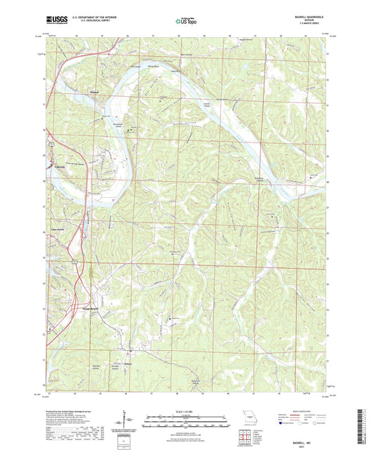 Bagnell Missouri US Topo Map Image