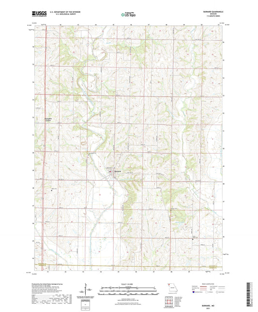 Barnard Missouri US Topo Map Image