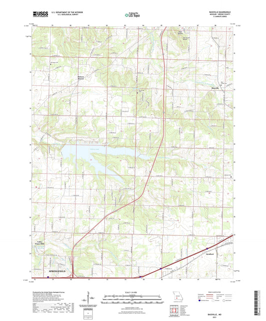 Bassville Missouri US Topo Map Image