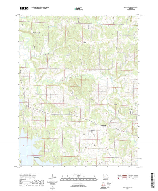 Bearcreek Missouri US Topo Map Image