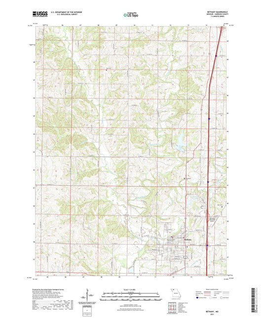 Bethany Missouri US Topo Map Image