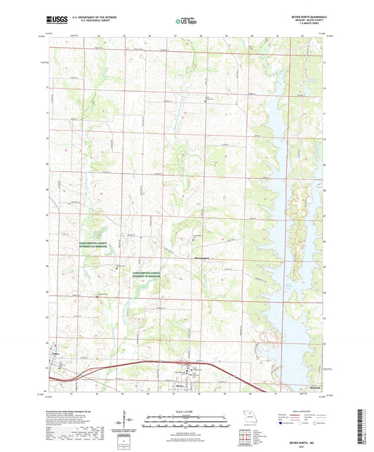 Bevier North Missouri US Topo Map Image