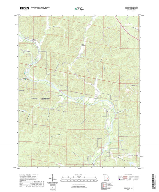Big Spring Missouri US Topo Map Image