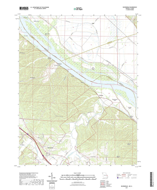 Bloomsdale Missouri US Topo Map Image