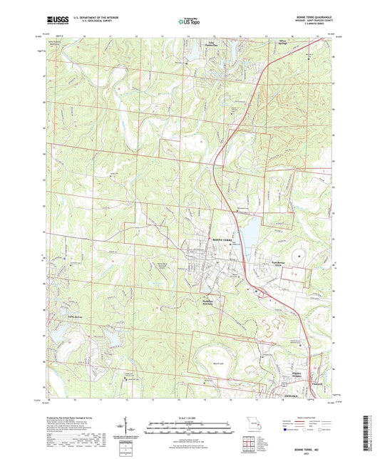 Bonne Terre Missouri US Topo Map Image