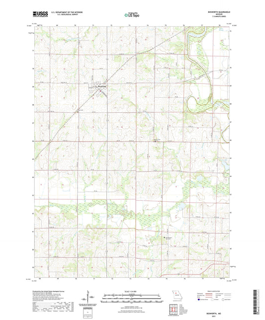 Bosworth Missouri US Topo Map Image