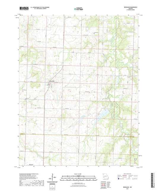 Bronaugh Missouri US Topo Map Image