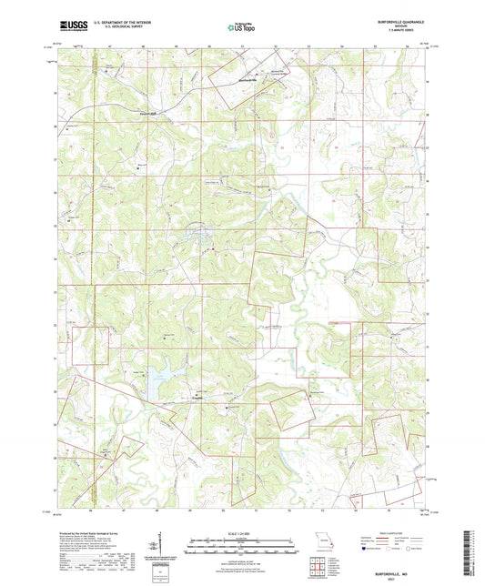 Burfordville Missouri US Topo Map Image