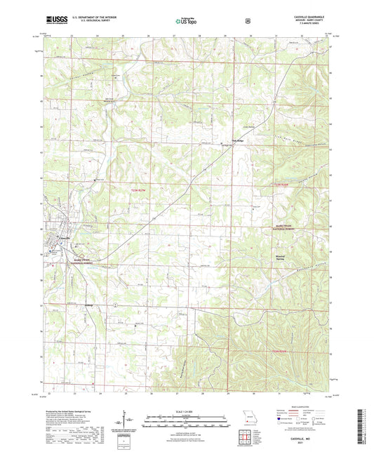 Cassville Missouri US Topo Map Image