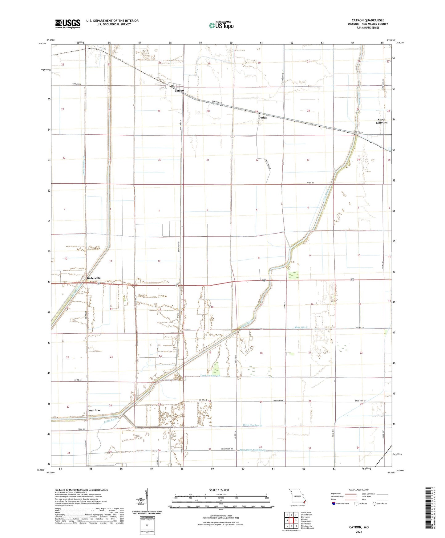 Catron Missouri US Topo Map Image