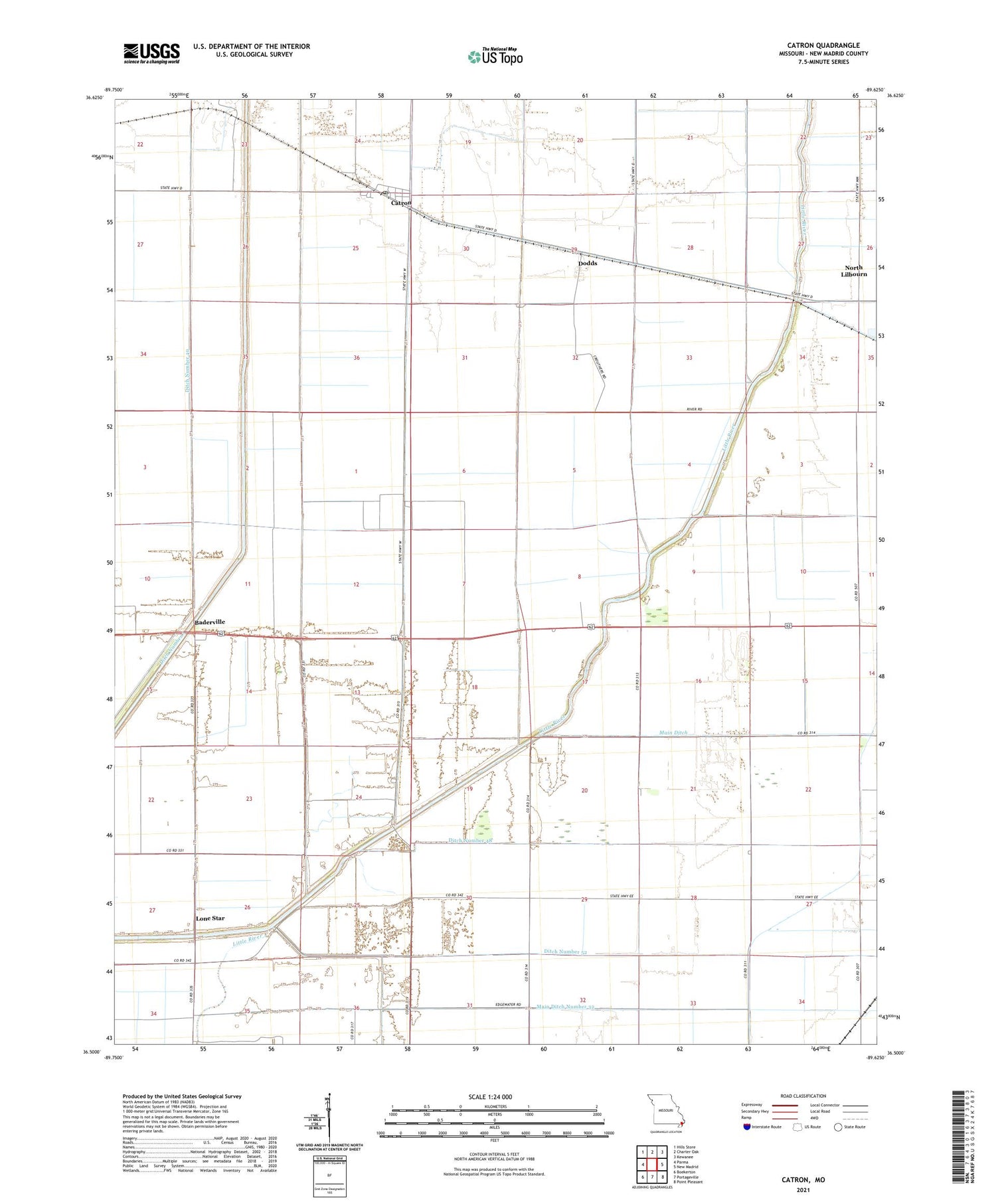 Catron Missouri US Topo Map Image