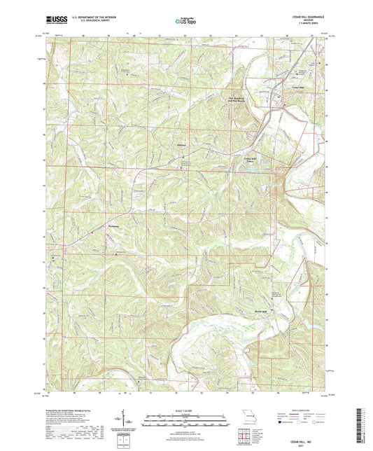 Cedar Hill Missouri US Topo Map Image