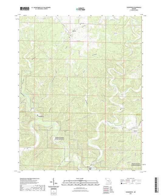 Cedargrove Missouri US Topo Map Image
