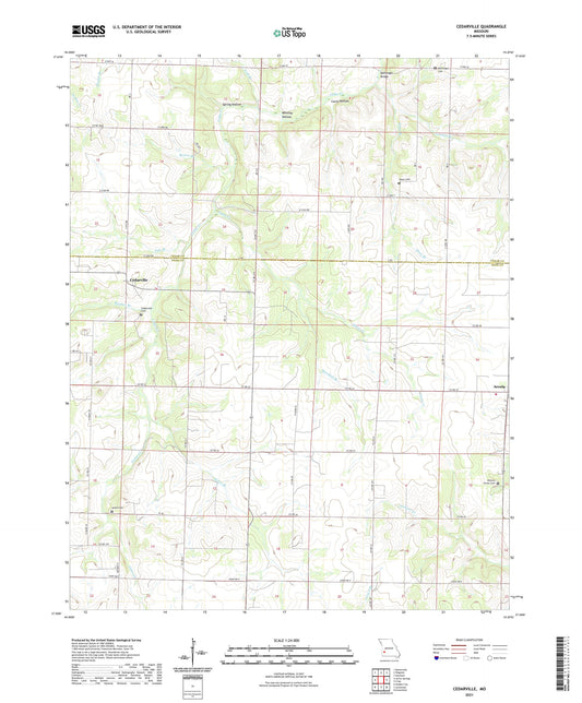 Cedarville Missouri US Topo Map Image