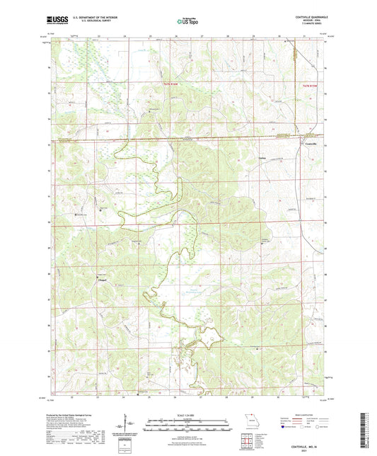 Coatsville Missouri US Topo Map Image