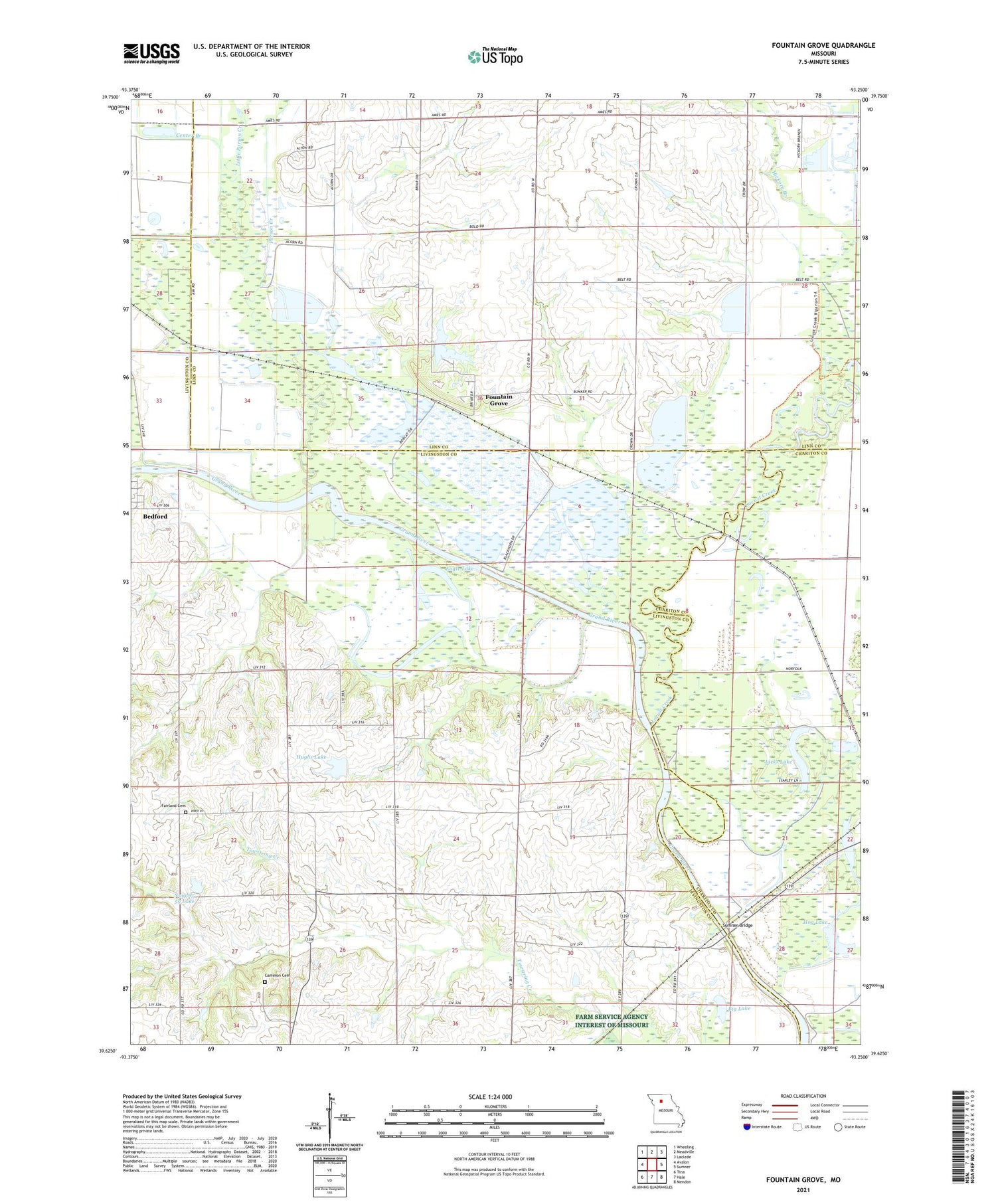 Fountain Grove Missouri US Topo Map Image