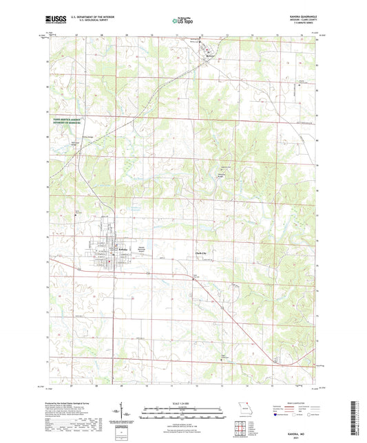 Kahoka Missouri US Topo Map Image