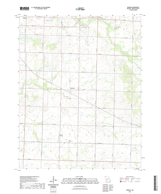 Kenoma Missouri US Topo Map Image