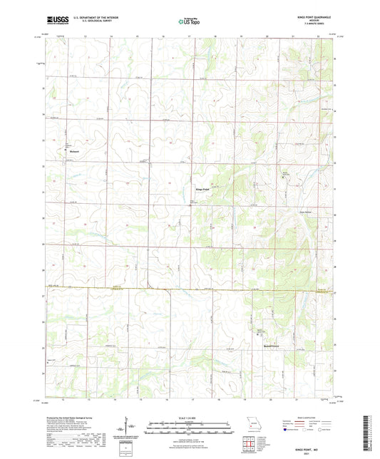 Kings Point Missouri US Topo Map Image