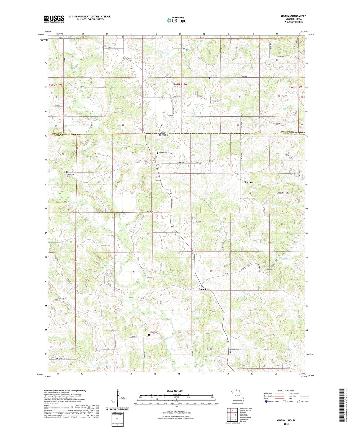 Omaha Missouri US Topo Map Image