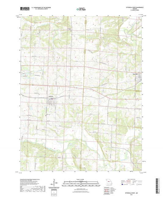 Otterville West Missouri US Topo Map Image