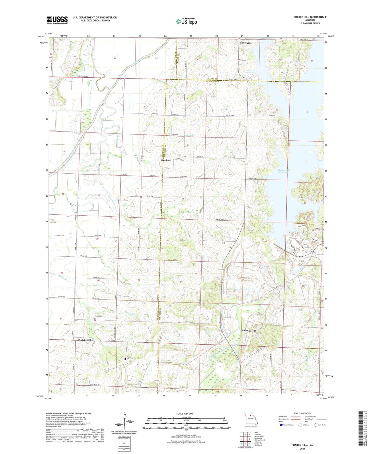 Prairie Hill Missouri US Topo Map Image