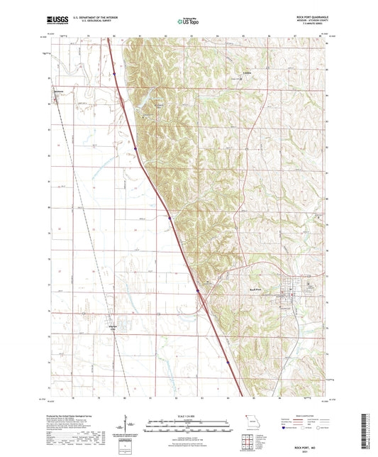 Rock Port Missouri US Topo Map Image