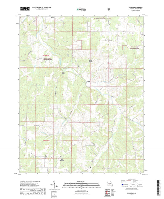 Roubidoux Missouri US Topo Map Image
