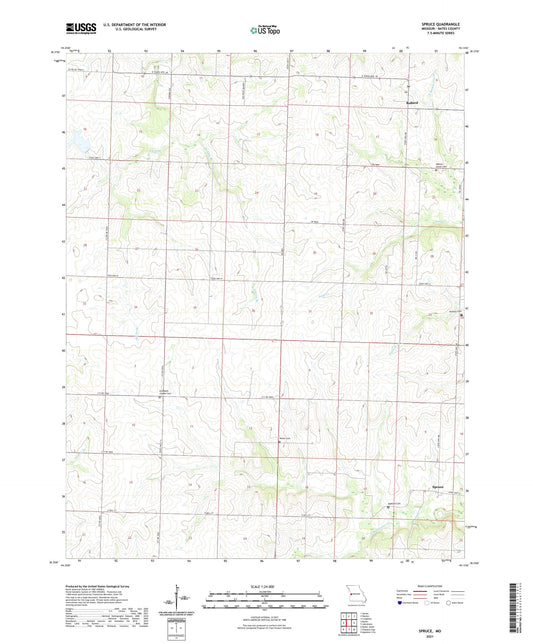 Spruce Missouri US Topo Map Image