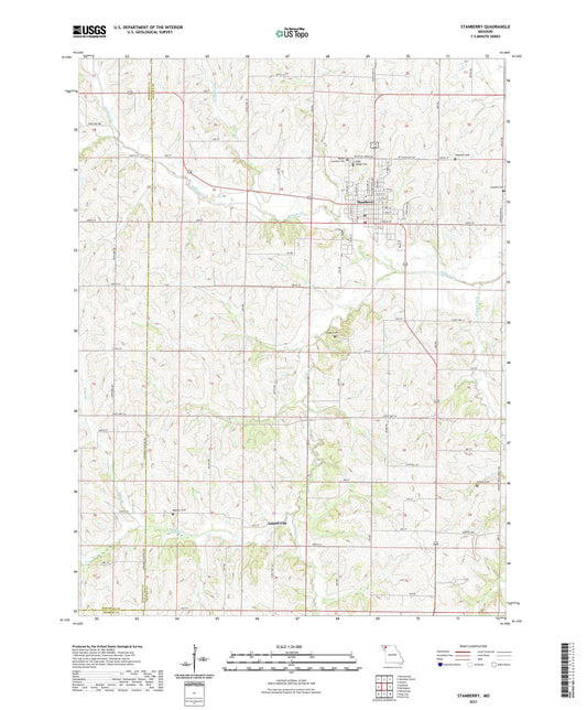 Stanberry Missouri US Topo Map Image