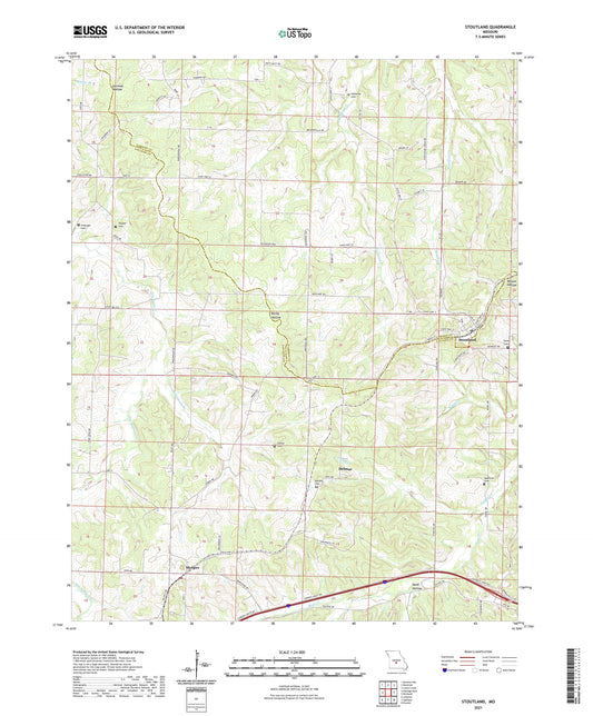 Stoutland Missouri US Topo Map Image