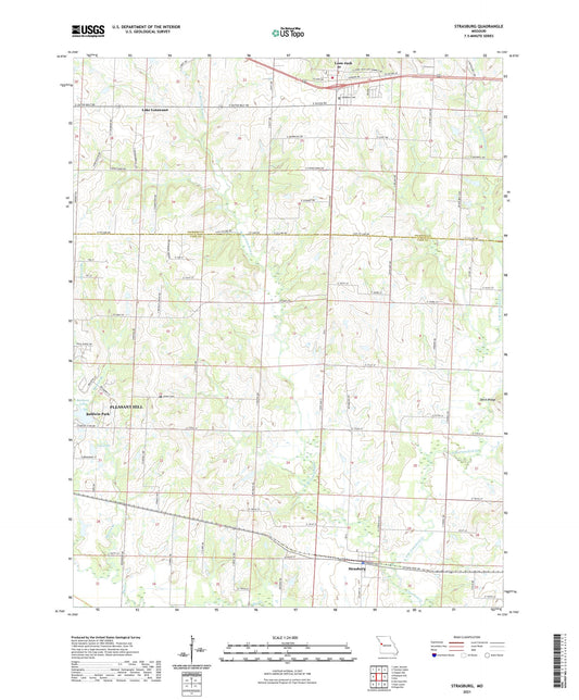 Strasburg Missouri US Topo Map Image
