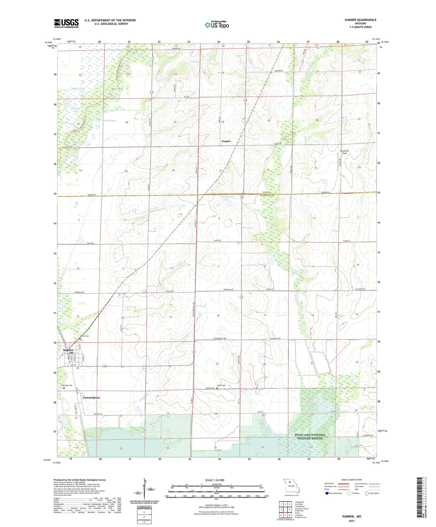 Sumner Missouri US Topo Map Image