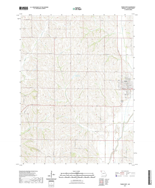 Tarkio West Missouri US Topo Map Image