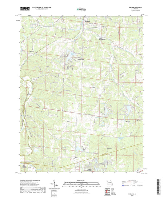 Vineland Missouri US Topo Map Image