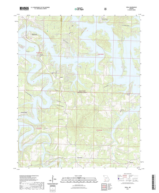 Viola Missouri US Topo Map Image