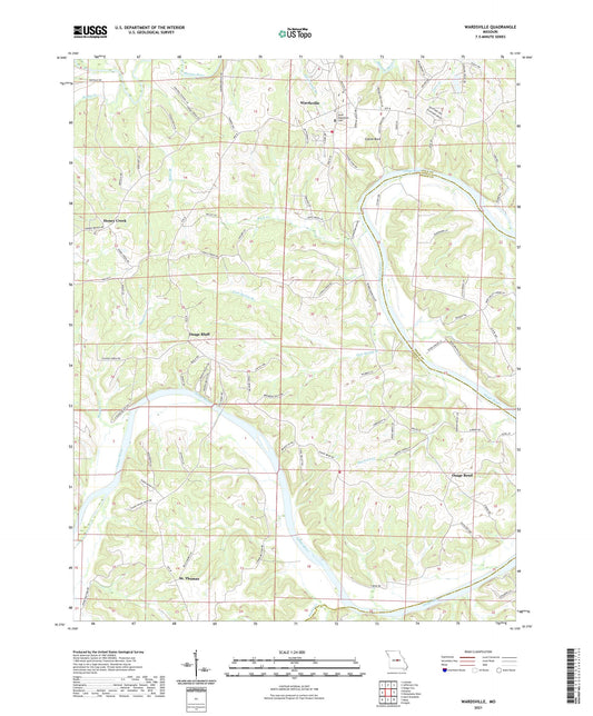 Wardsville Missouri US Topo Map Image