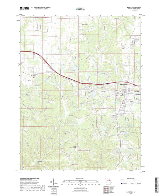 Warrenton Missouri US Topo Map Image