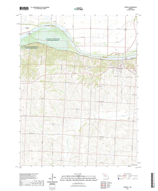 Waverly Missouri US Topo Map Image