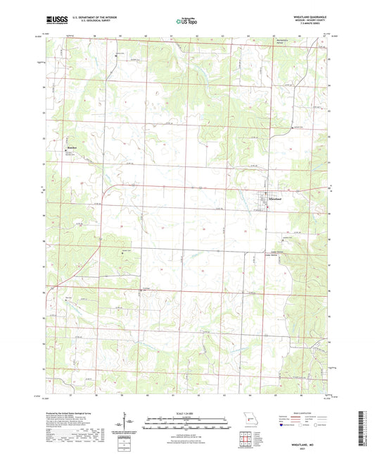 Wheatland Missouri US Topo Map Image