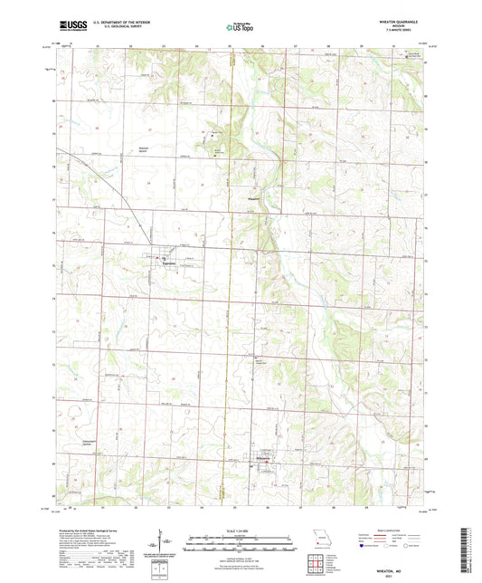Wheaton Missouri US Topo Map Image